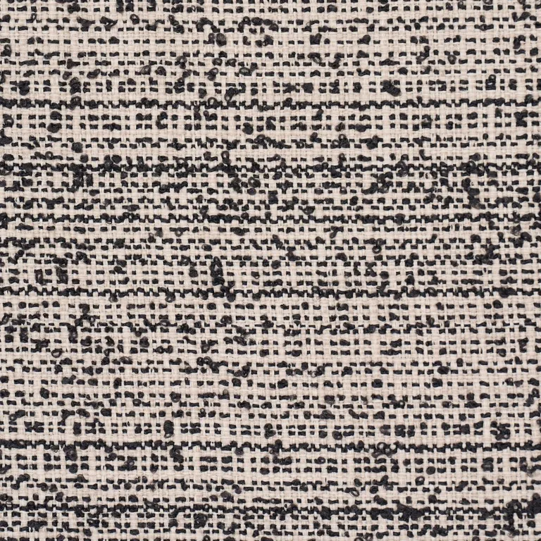 Schumacher 84152 Sadie Indoor/Outdoor Black On Natural fabric swatch
