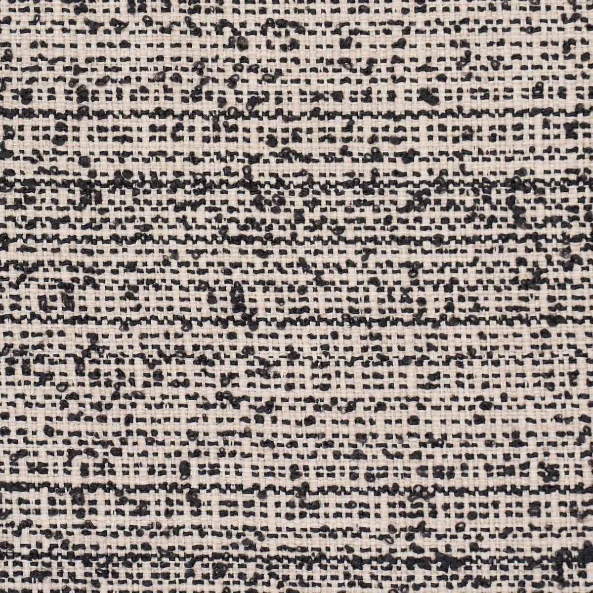 Schumacher 84152 Sadie Indoor/Outdoor Black On Natural fabric swatch