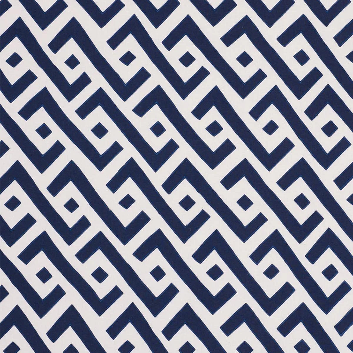 Schumacher 72040 Safari Appliqué Blue fabric swatch