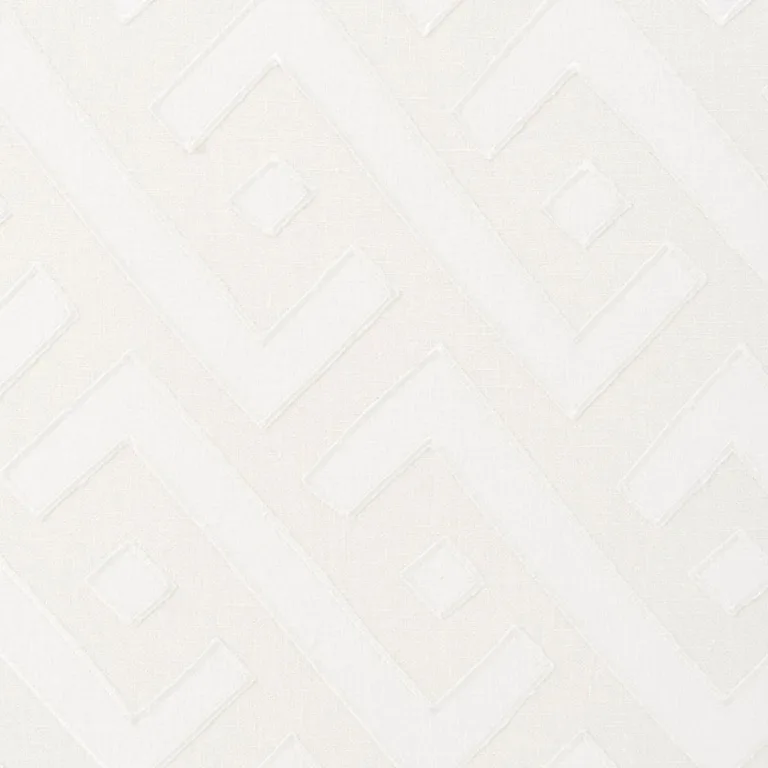 Schumacher 72041 Safari Appliqué Ivory fabric swatch