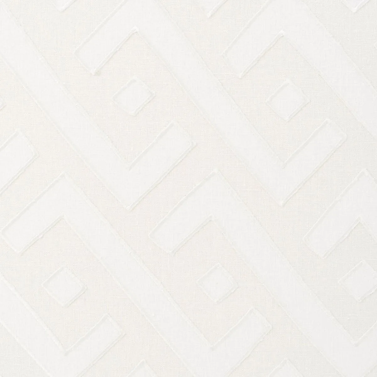 Schumacher 72041 Safari Appliqué Ivory fabric swatch