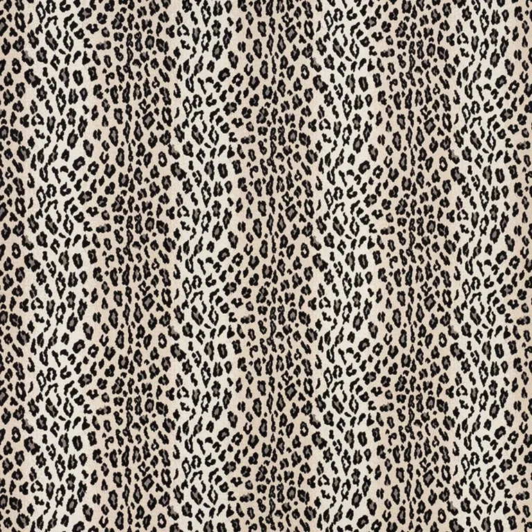 Schumacher 43182 Safari éPinglé Snow Leopard fabric swatch