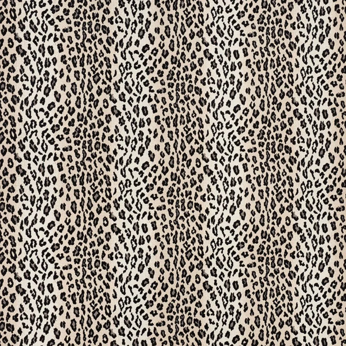 Schumacher 43182 Safari éPinglé Snow Leopard fabric swatch
