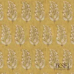 Schumacher RF927CR71 Safavid Boteh Gold fabric swatch