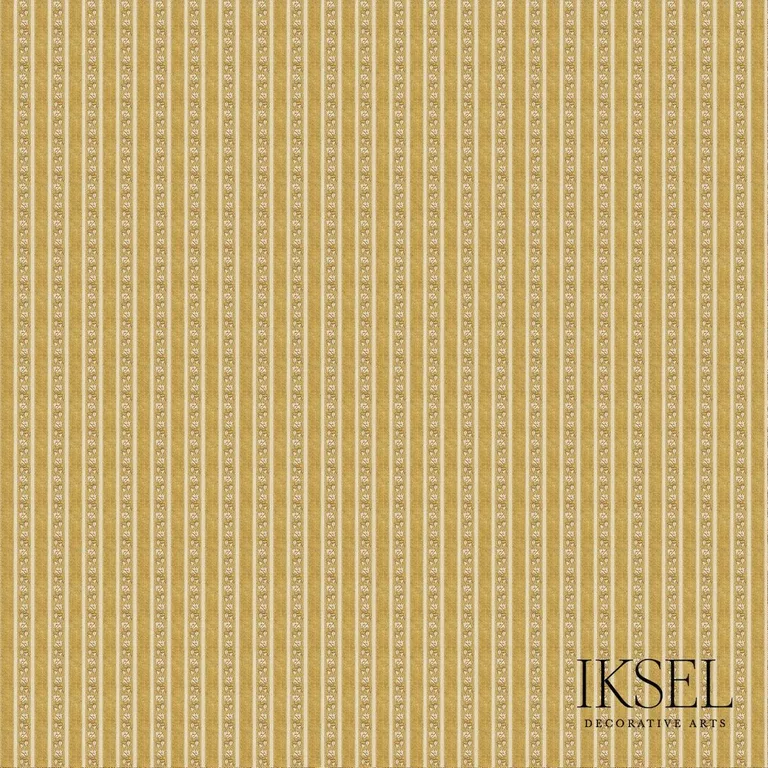 Schumacher RF928CR71 Safavid Golden Stripe Gold fabric swatch