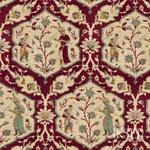 Schumacher RF932CS01 Safavid Medallions Original fabric swatch