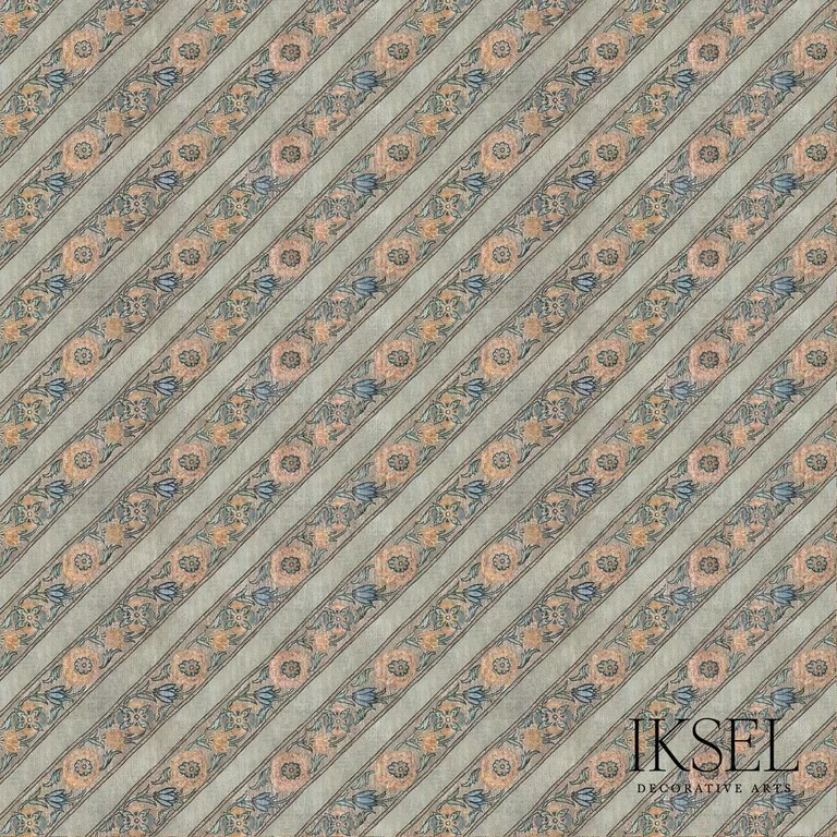 Schumacher RF926CS01 Safavid Ribbons Original fabric swatch