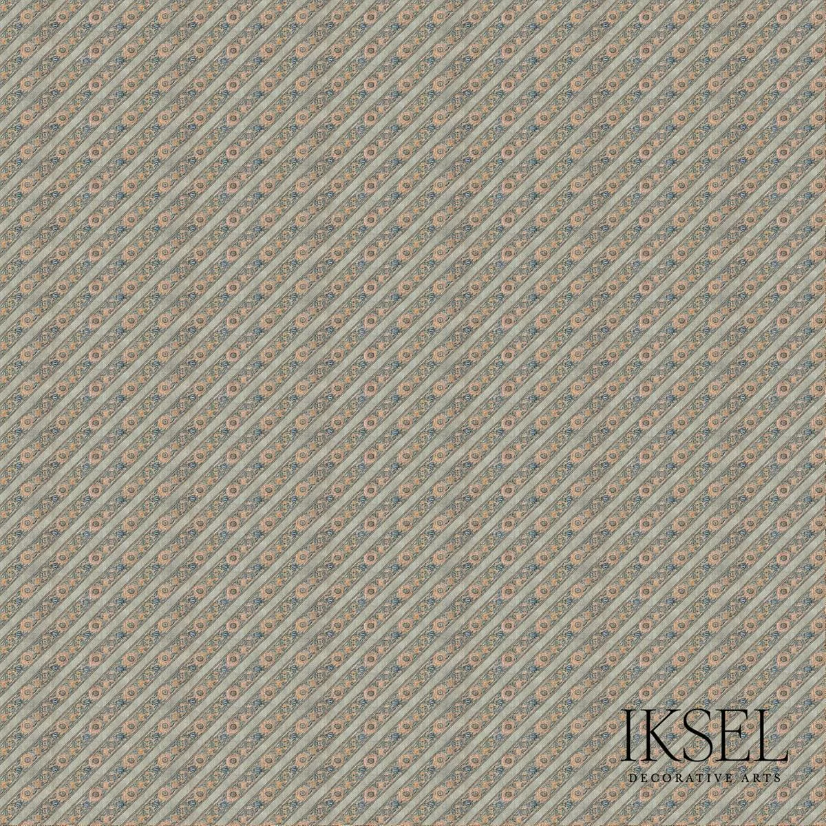 Schumacher RF926CS01 Safavid Ribbons Original fabric swatch