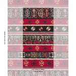 Schumacher 87470 Sahane Pomegranate Red fabric swatch