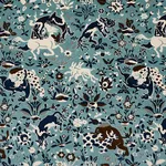 Schumacher 80171 Saint Ambrose Velvet Cadet fabric swatch