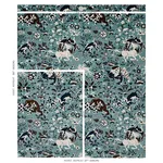 Schumacher 80171 Saint Ambrose Velvet Cadet fabric swatch