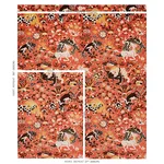 Schumacher 80172 Saint Ambrose Velvet Coral fabric swatch