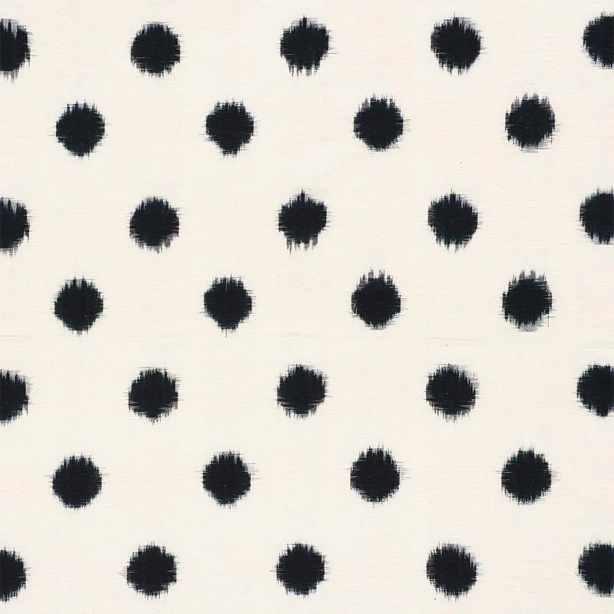 Schumacher 72342 Sakuru Ikat Black fabric swatch