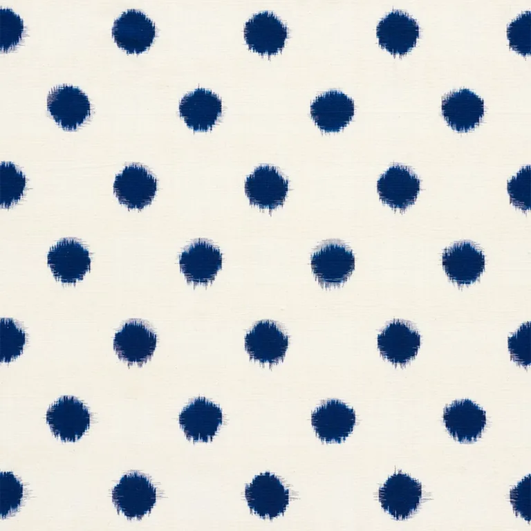 Schumacher 72340 Sakuru Ikat Indigo fabric swatch