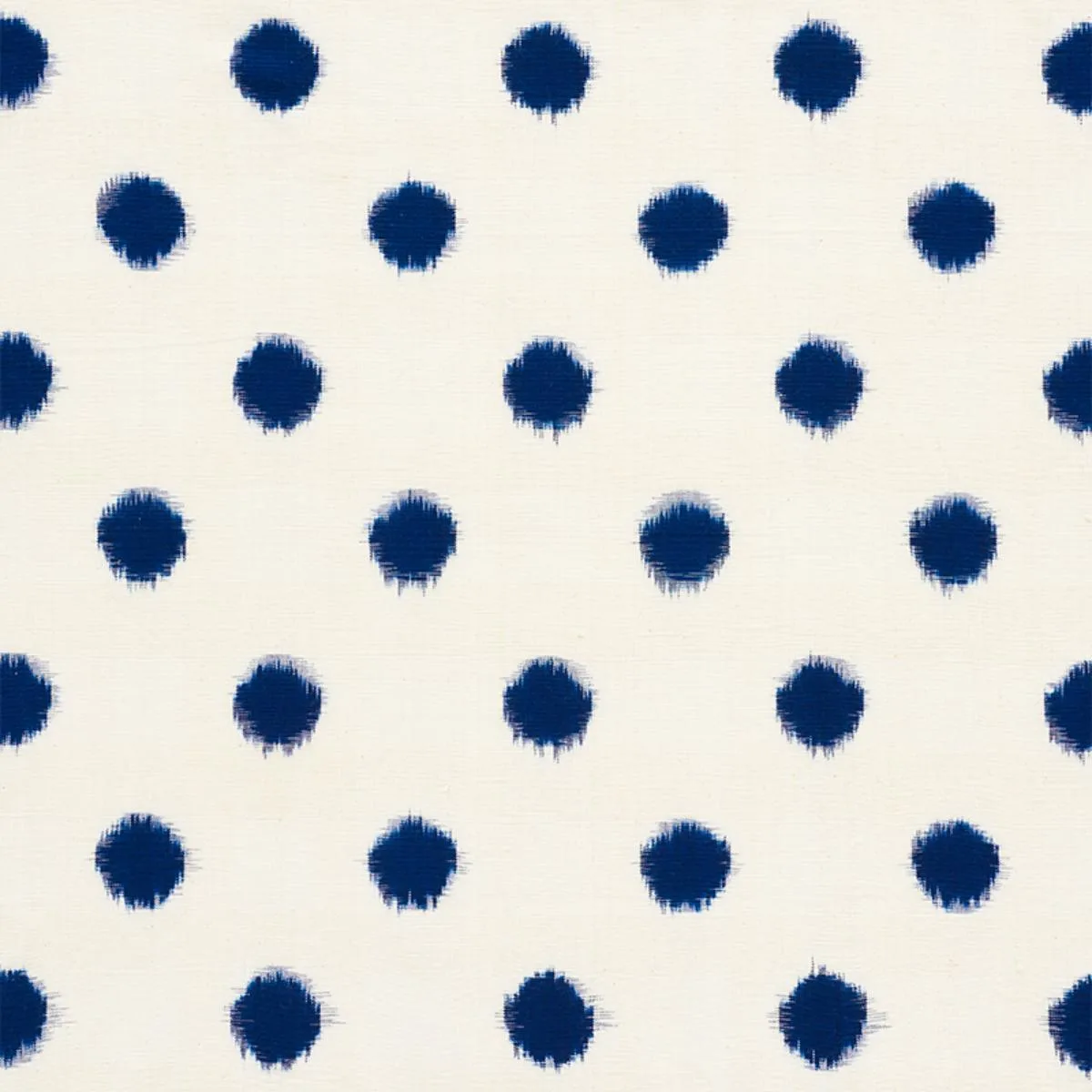 Schumacher 72340 Sakuru Ikat Indigo fabric swatch