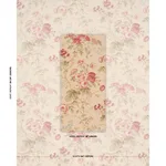 Schumacher 178157 Salisbury Chintz Butter fabric swatch