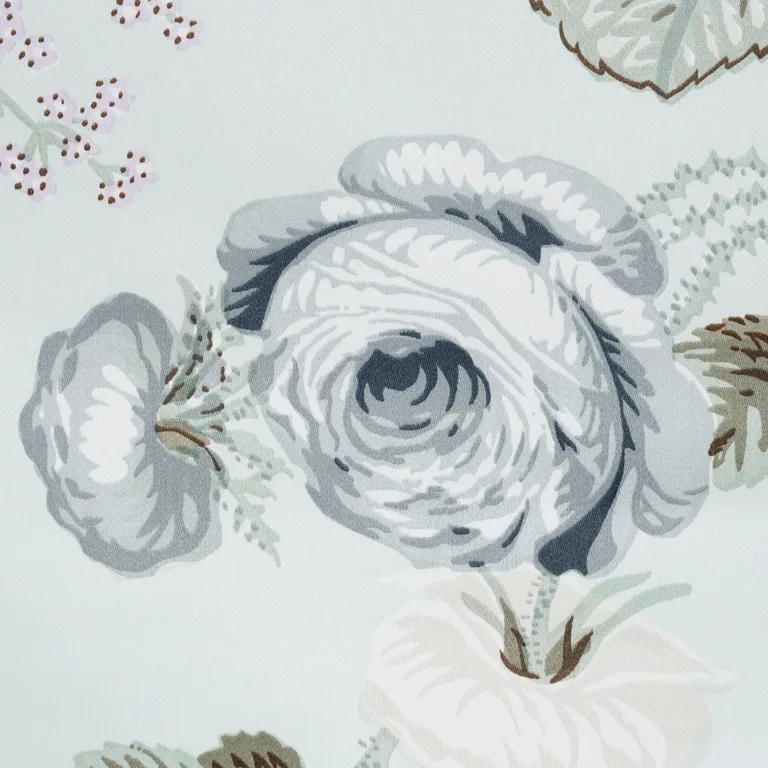Schumacher 178150 Salisbury Chintz Celadon fabric swatch