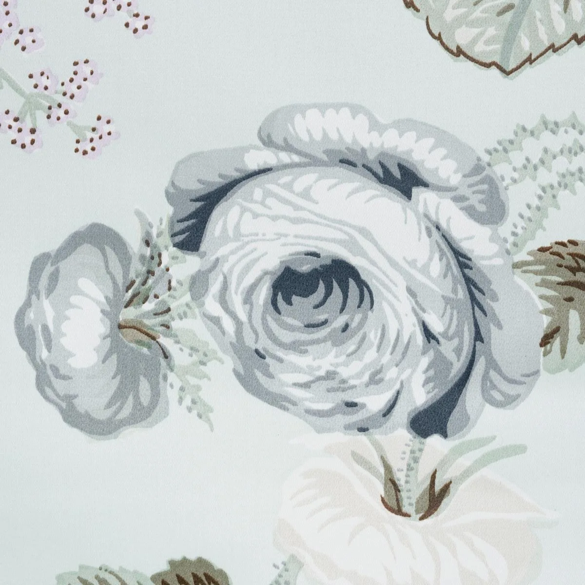 Schumacher 178150 Salisbury Chintz Celadon fabric swatch
