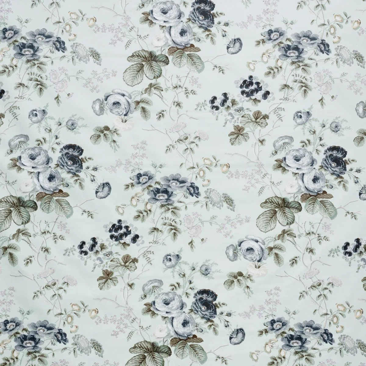 178150 Salisbury Chintz Celadon Fabric