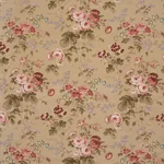 Schumacher 178158 Salisbury Chintz Tobacco fabric swatch