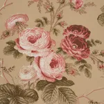 Schumacher 178158 Salisbury Chintz Tobacco fabric swatch