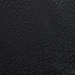 Schumacher 71190 Salon Matelassé Satin Ebony fabric swatch
