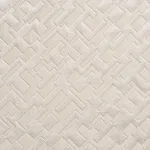 Schumacher 71191 Salon Matelassé Satin Limestone fabric swatch