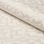 Schumacher 71192 Salon Matelassé Satin Pearl fabric swatch