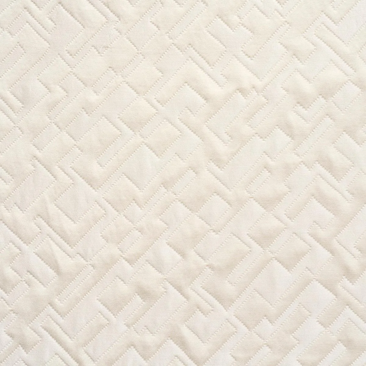 Schumacher 71192 Salon Matelassé Satin Pearl fabric swatch