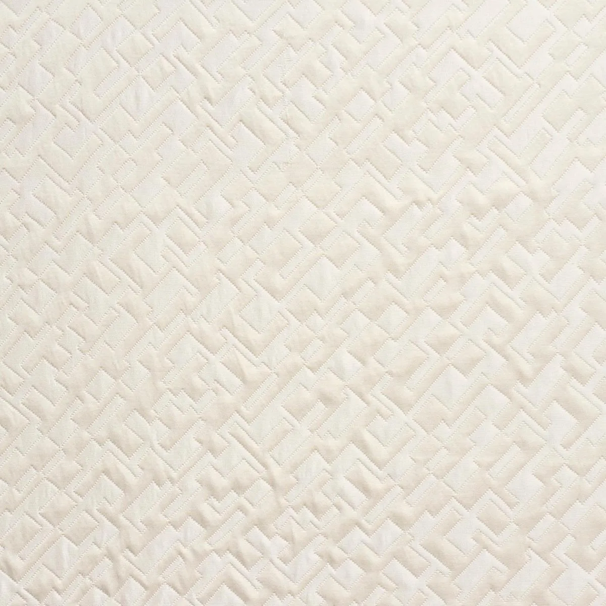Schumacher 71192 Salon Matelassé Satin Pearl fabric swatch