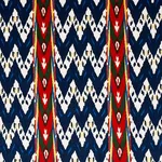 Schumacher 80242 Samar Ikat Velvet Blue fabric swatch