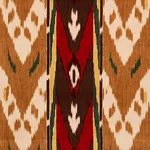Schumacher 80240 Samar Ikat Velvet Gold fabric swatch