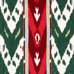 Schumacher 80241 Samar Ikat Velvet Green fabric swatch