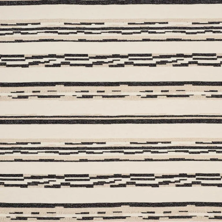 Schumacher 76511 Sambar Black & Gold fabric swatch