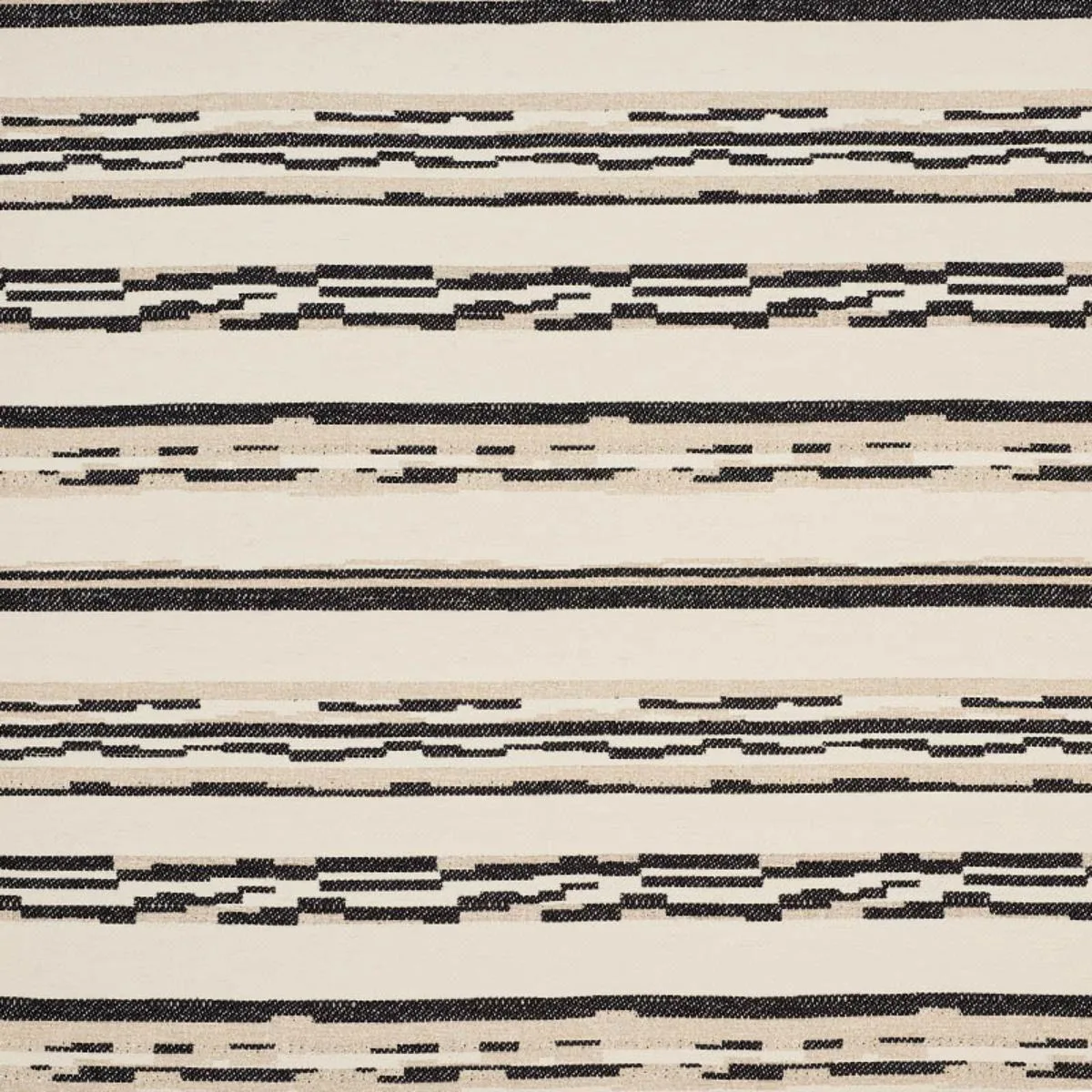 Schumacher 76511 Sambar Black & Gold fabric swatch