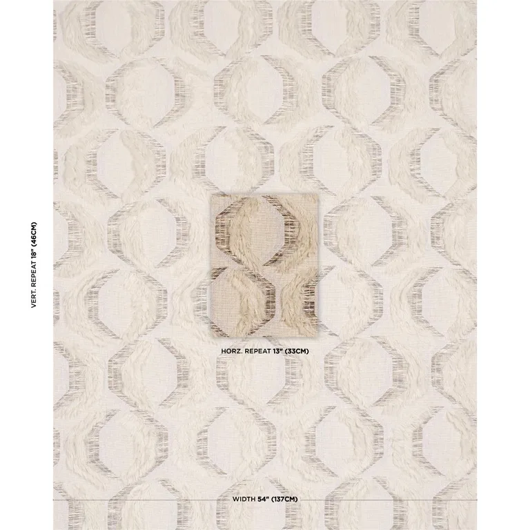 Schumacher 86690 Samira Birch fabric swatch