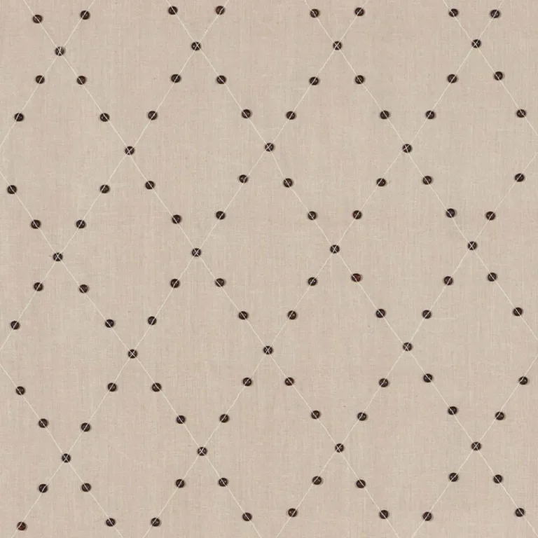 Schumacher 69081 Samoa Diamond Sea Oyster fabric swatch
