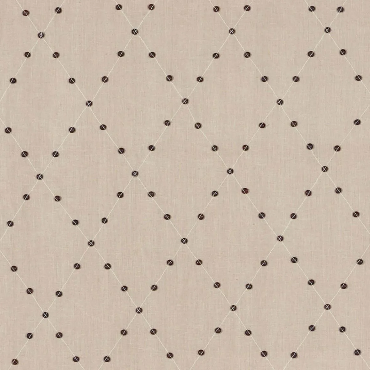 Schumacher 69081 Samoa Diamond Sea Oyster fabric swatch