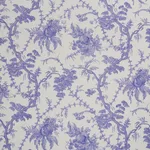 Schumacher 178732 San Cristobal Toile Purple fabric swatch