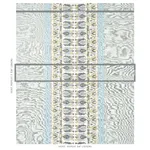 Schumacher 79830 Sandor Stripe Embroidery Chambray fabric swatch