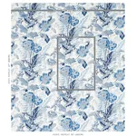 Schumacher 174544 Sandoway Vine Delft fabric swatch