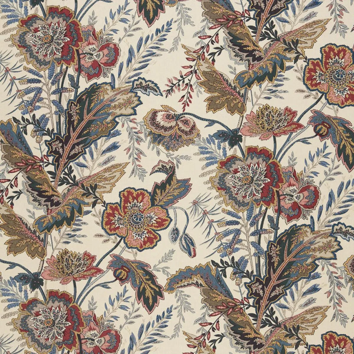 Schumacher 174542 Sandoway Vine Document fabric swatch