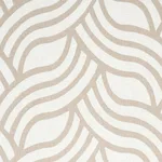 Schumacher 79952 Sangomar Appliqué Brown fabric swatch