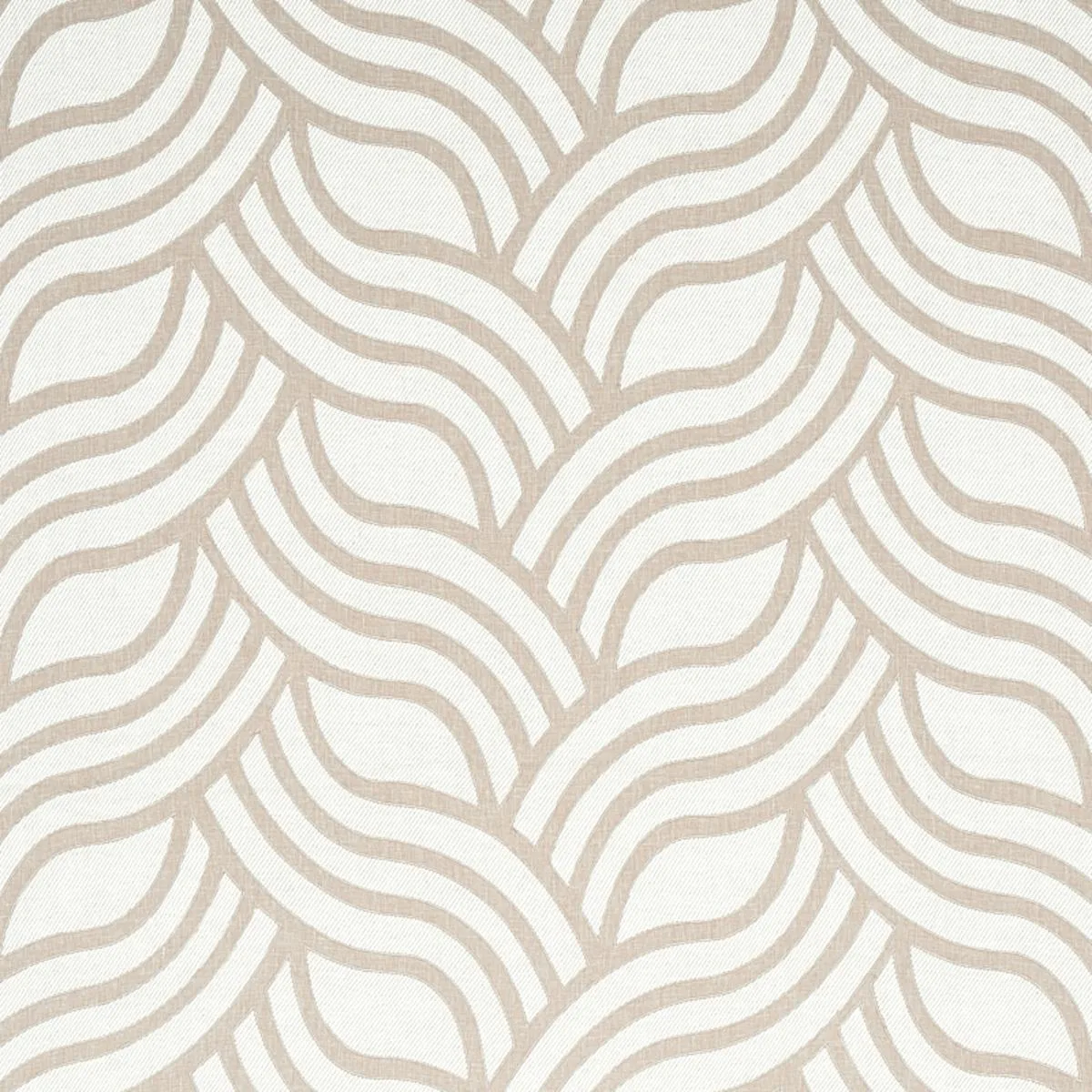 Schumacher 79952 Sangomar Appliqué Brown fabric swatch