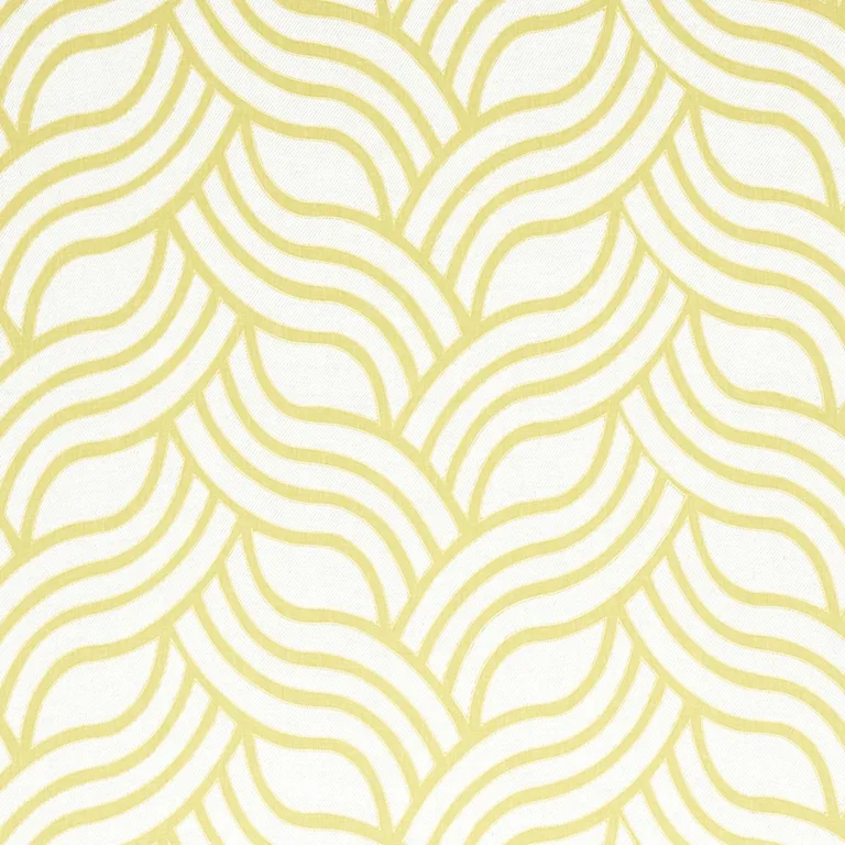 Schumacher 79950 Sangomar Appliqué Citron fabric swatch