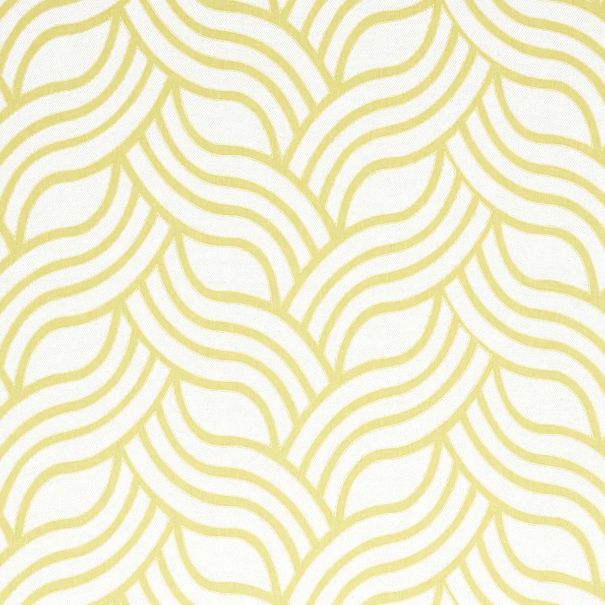 Schumacher 79950 Sangomar Appliqué Citron fabric swatch