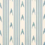 Schumacher 74223 Santa Barbara Ikat China Blue fabric swatch