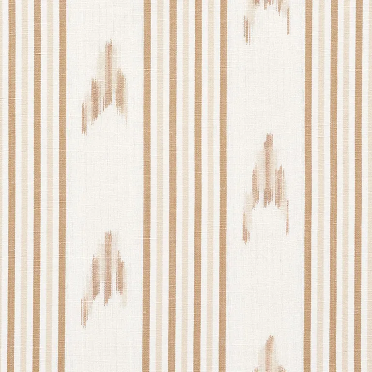 Schumacher 74222 Santa Barbara Ikat Neutral fabric swatch