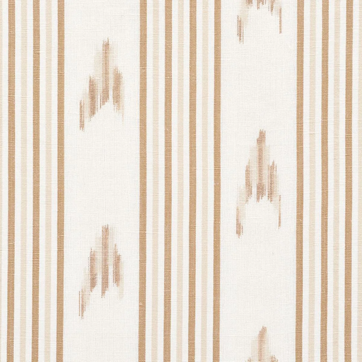 Schumacher 74222 Santa Barbara Ikat Neutral fabric swatch