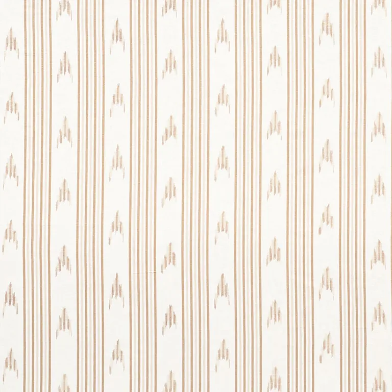 Schumacher 74222 Santa Barbara Ikat Neutral fabric swatch